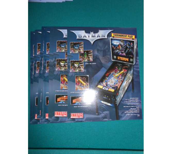 BATMAN Pinball Machine Game Original Sales Promotional Flyer