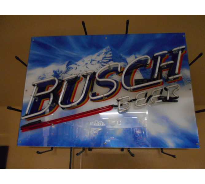 Busch Beer Anheuser-Busch Neon Advertising Promotional Electric Bar Sign for sale