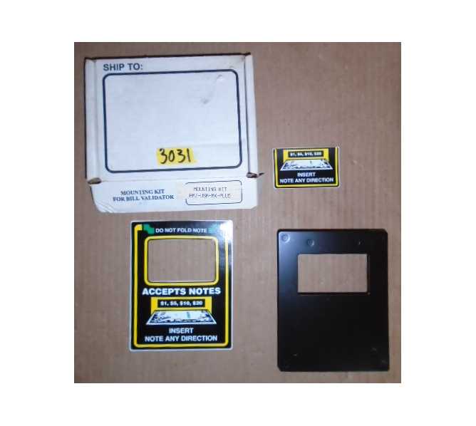 CASHCODE Bill Acceptor MOUNTING Kit AMZ-USA-MK-PLUS for sale  