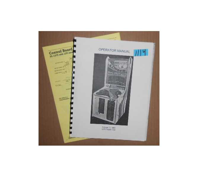CHASE THE RAINBOW Arcade Machine Game OPERATOR'S MANUAL with SCHEMATICS #1114 for sale 