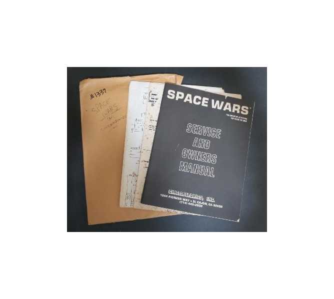 CINEMATRONICS SPACE WARS Arcade Machine Game Service and Owne's Manual and Schematics #1337 for sale 