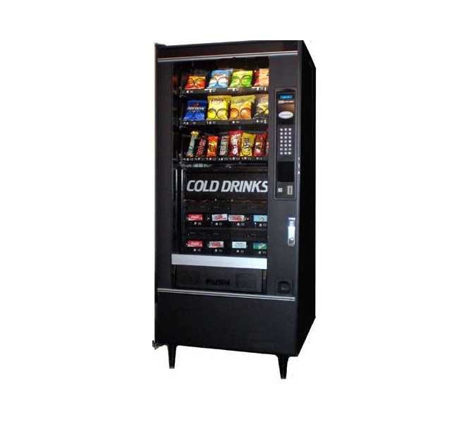 CRANE 484 Refreshment Center 2 COMBO Snack & Soda Vending Machine for sale