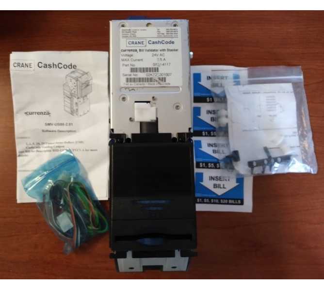 CRANE CURRENZA SMV-4117 Bill Validator Acceptor Mechanism #5065 for sale 