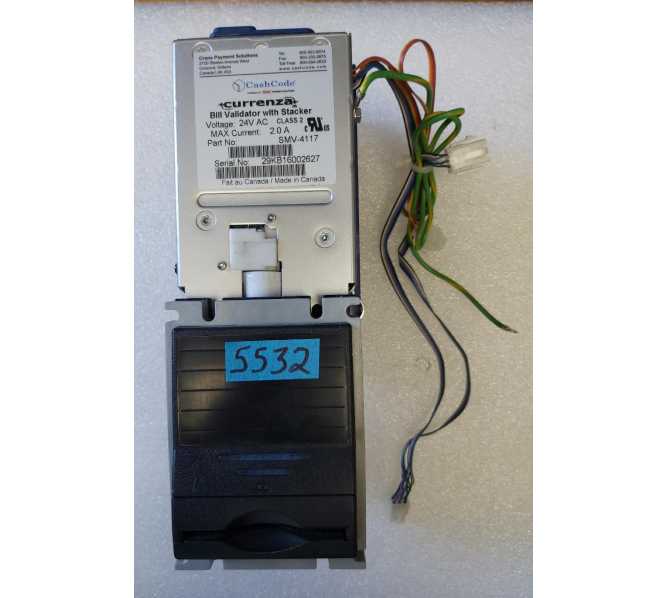  CRANE Cashcode SMV-4117 Bill Validator Acceptor Changer DBA for sale - 24 volt  