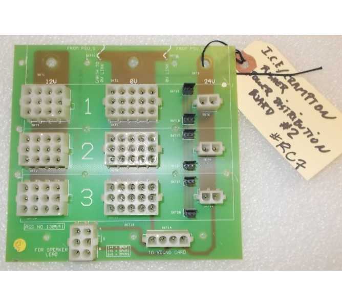 CROMPTON'S ROYAL CASINO Coin Pusher Arcade Game POWER DISTRIBUTION Board #130541 (RC7)