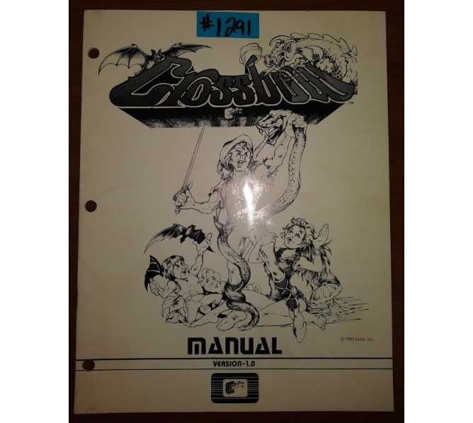 CROSSBOW Arcade Machine Game Manual #1291 for sale 