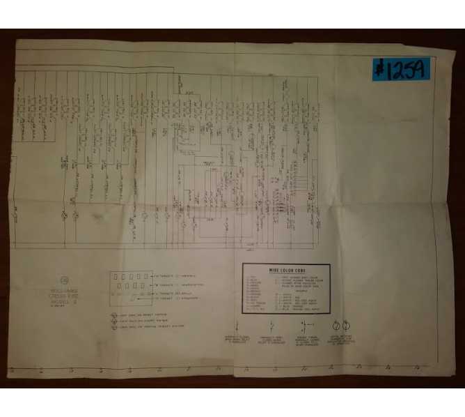 CROSSFIRE Arcade Machine Game SCHEMATICS #1259 for sale 