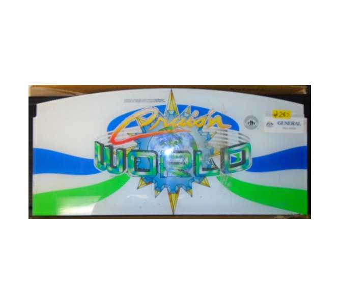 CRUIS'N WORLD Arcade Machine Game Overhead Header PLEXIGLASS #287 for sale by MIDWAY 