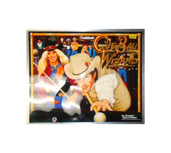 CUE BALL WIZARD Pinball Machine Game Translite Backbox Artwork #G109 for sale  