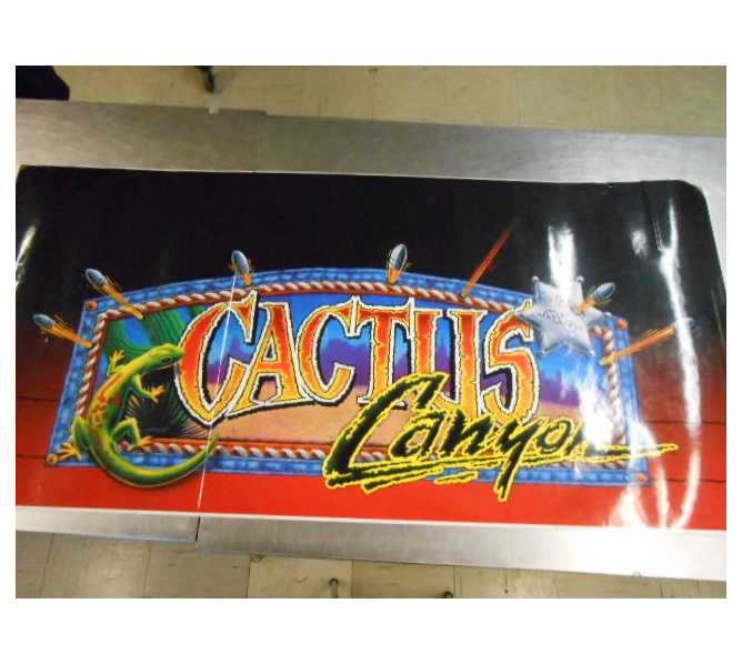 CACTUS CANYON Pinball Machine Game Cabinet Art Decal