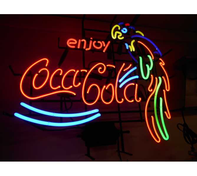 Coca Cola Parrot Neon Advertising Promotion Electric Bar Sign For Sale