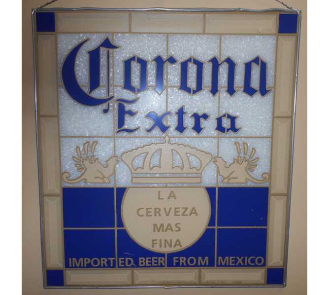 Corona Extra "Imported Beer From Mexico" stained glass wall art decor for sale 