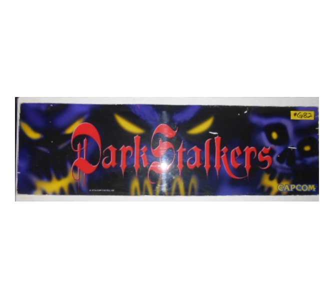 DARKSTALKERS Arcade Machine Game Overhead Header #G82 for sale by CAPCOM  