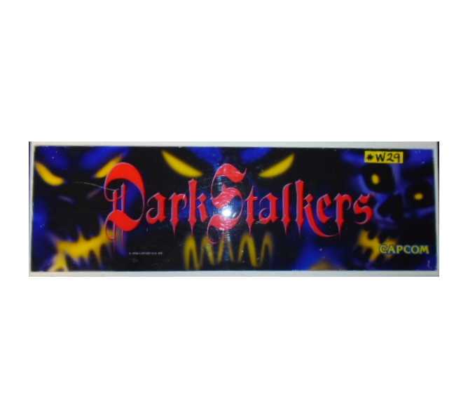 DARKSTALKERS Arcade Machine Game Overhead Header #W29 for sale by CAPCOM  