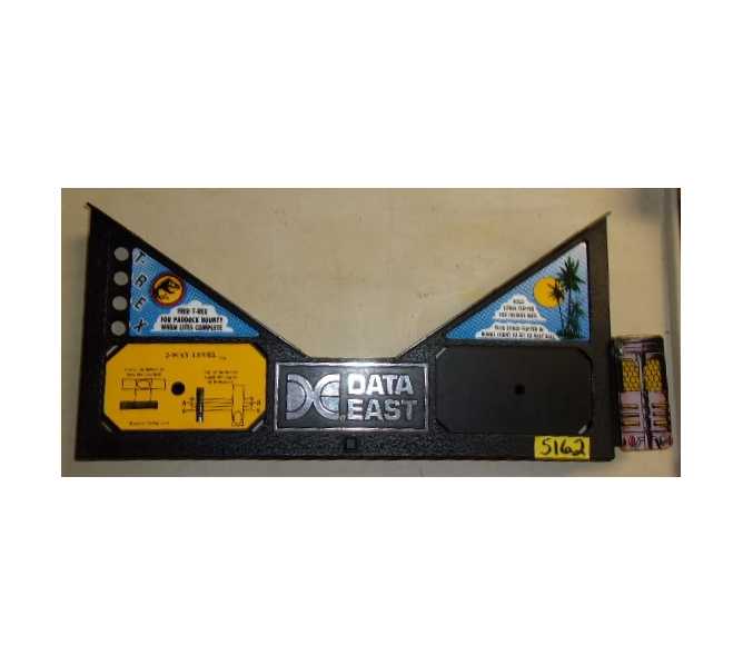 DATA EAST JURASSIC PARK Pinball Machine PLASTIC APRON #5162