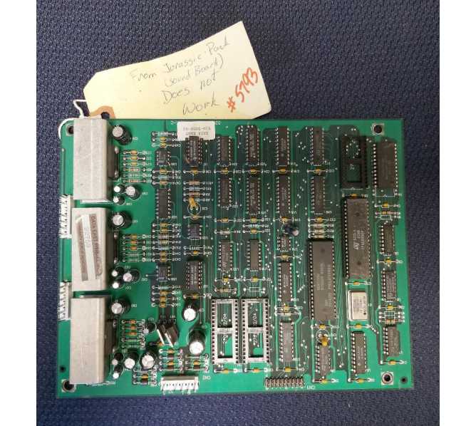 DATA EAST JURASSIC PARK Pinball Machine PCB Printed Circuit SOUND Board #5793 for sale 