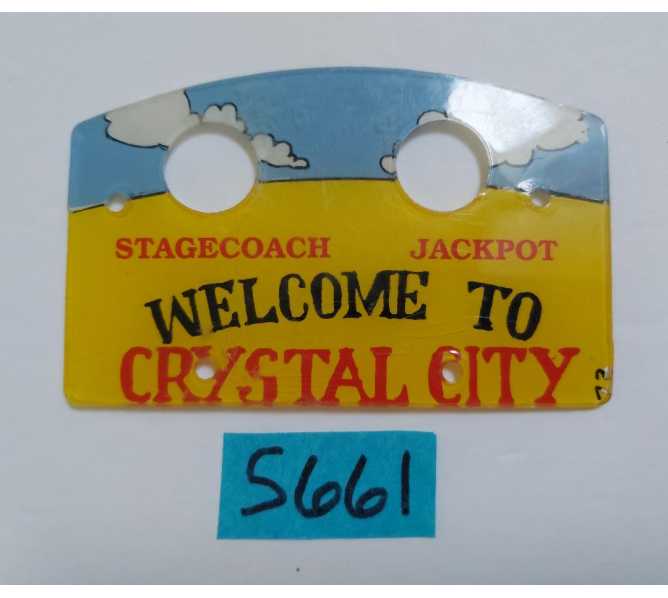 DATA EAST MAVERICK Pinball Machine Game CRYSTAL CITY PLASTIC #5661 for sale