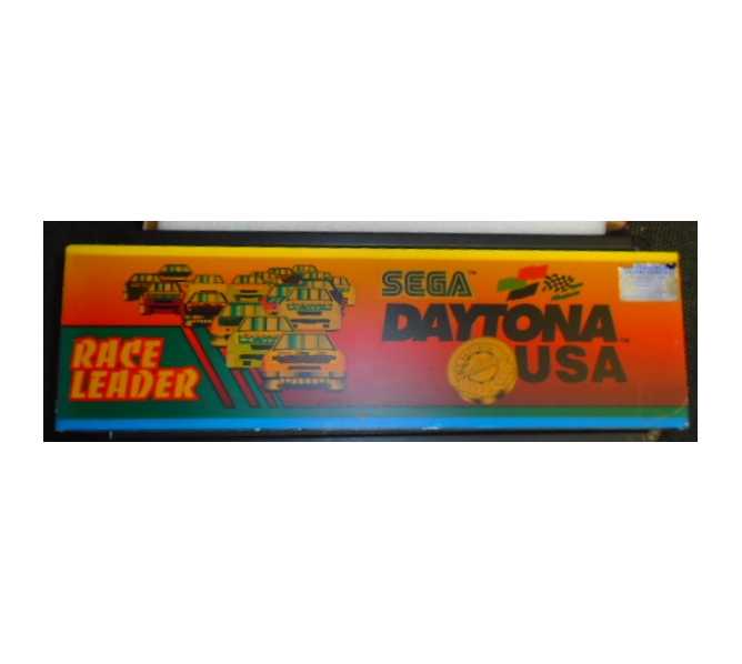 DAYTONA USA LIMITED EDITION RACE LEADER Arcade Machine Game Overhead Header GLASS over Vinyl for sale #B86 by SEGA  