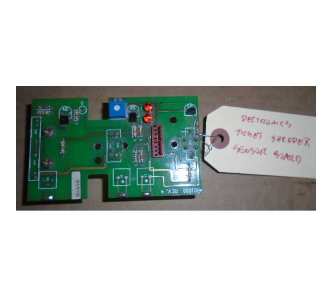 DELTRONICS TICKET SHREDDER Redemption Arcade Machine PCB Printed Circuit SENSOR Board #3175 for sale 