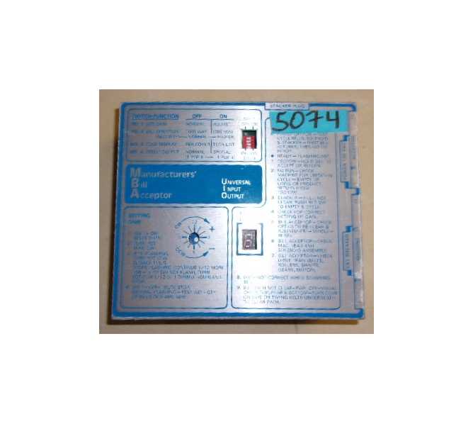 DIXIE NARCO Vending Machine BILL ACCEPTOR CONTROL BOX MODEL#88X4001-17 (5074) for sale