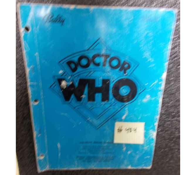 DOCTOR WHO Pinball Machine Game Operations Manual #484 for sale - BALLY  