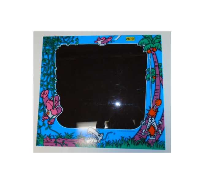 DONKEY KONG JR. Arcade Machine Game Monitor Bezel PLEXIGLASS for sale #W10 