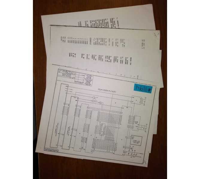 DUMP THE UMP Arcade Machine Game SCHEMATICS & MISC. PAPERWORK #1194 for sale
