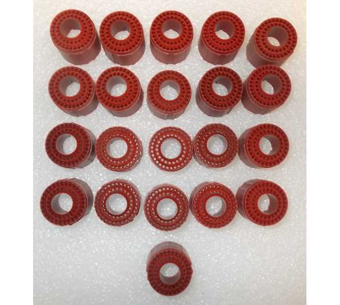 Dart Machine RED BULLSEYE DART SEGMENTS for Arcade machine game for sale - Lot of 21 - #DS0021-02-DE 