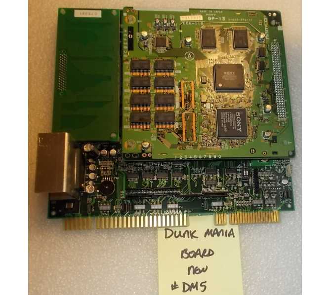 DUNK MANIA Arcade Machine Game PCB Printed Circuit MOTHERBOARD #DM5 for sale by NAMCO  