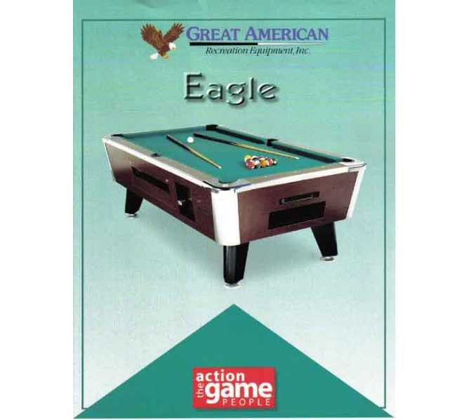 EAGLE 7' Pool Table NON COIN-OPERATED for HOME USE for sale 