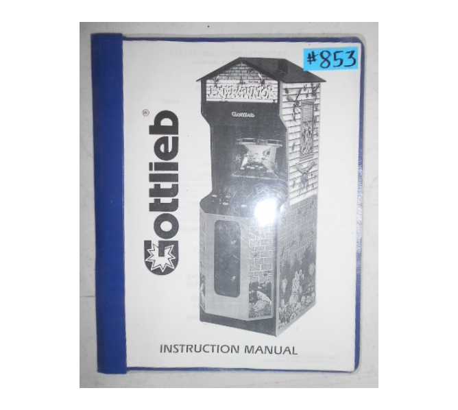 EXTERMINATOR Arcade Machine Game INSTRUCTION MANUAL with SCHEMATICS #853 for sale  