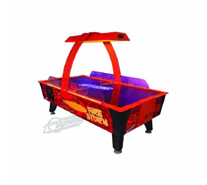 FIRE STORM AIR HOCKEY Table by Valley Dynamo with OVERHEAD SCORING 