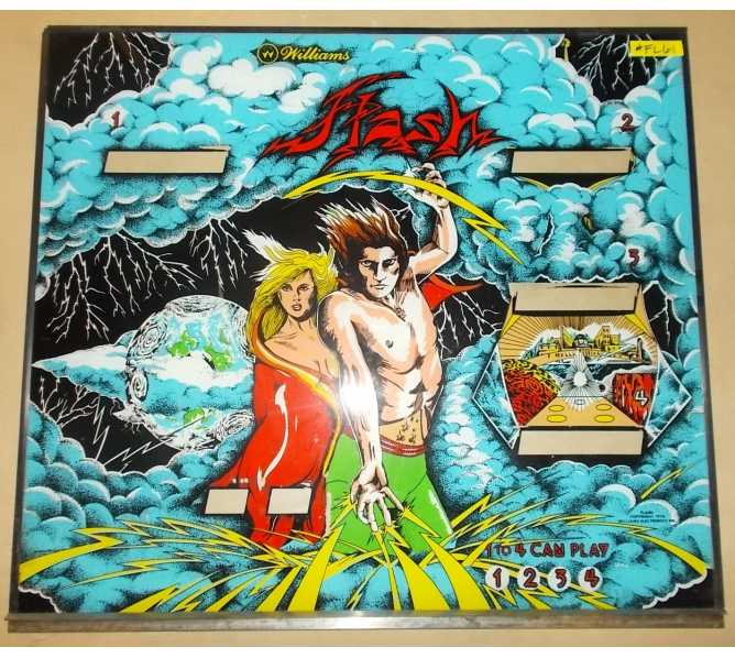 FLASH Pinball Machine Game Backglass Backbox Artwork - #FL61 by WILLIAMS 