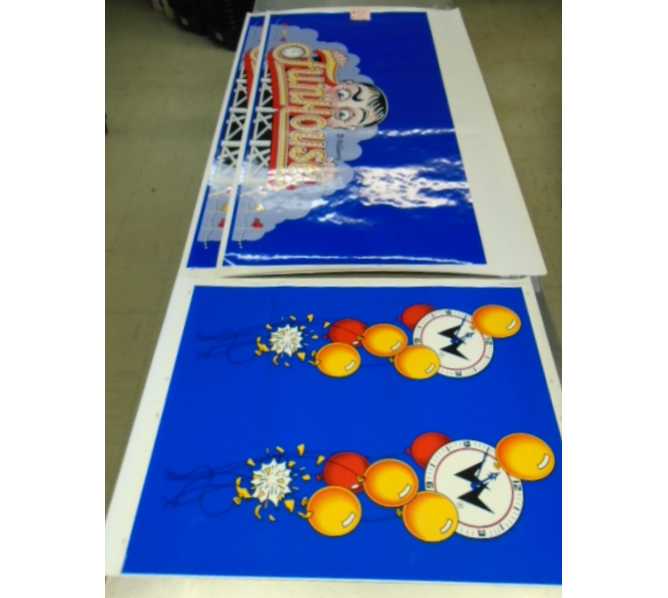 FUNHOUSE Pinball Machine Game Cabinet Artwork 4 piece Decal Set NEW/OLD STOCK #55 for sale  