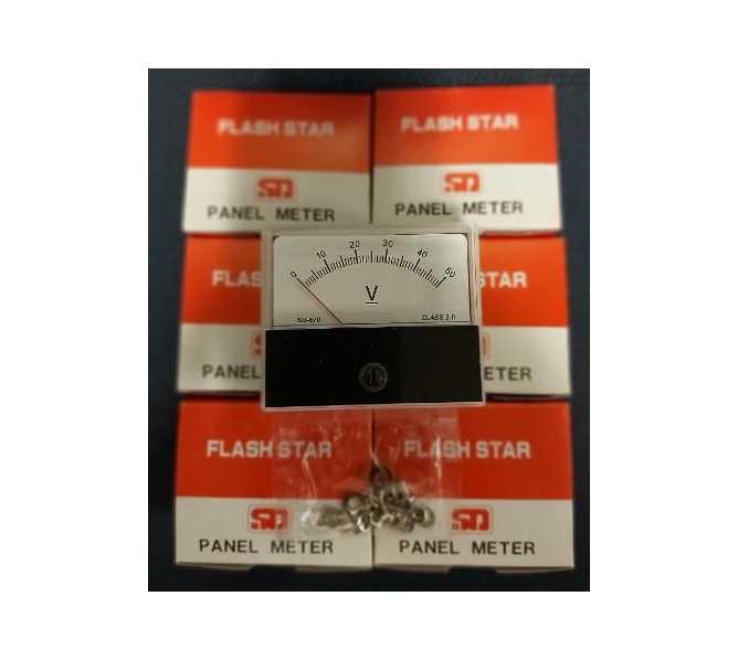 FlashStar Panel Voltage V Meter SD-670 60x70mm DC 50V DC50V Class 2.0 SD - LOT OF 6  