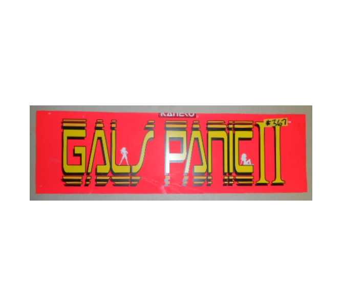 GAL'S PANIC Arcade Machine Game FLEXIBLE Overhead Marquee Header #367 for sale  