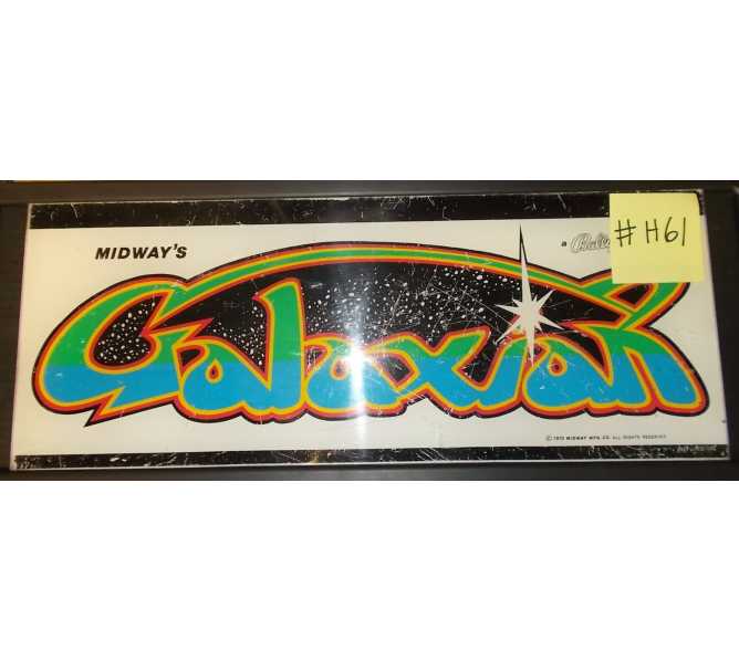 GALAXIAN Arcade Machine Game Overhead Header Marquee #H61 for sale by NAMCO 