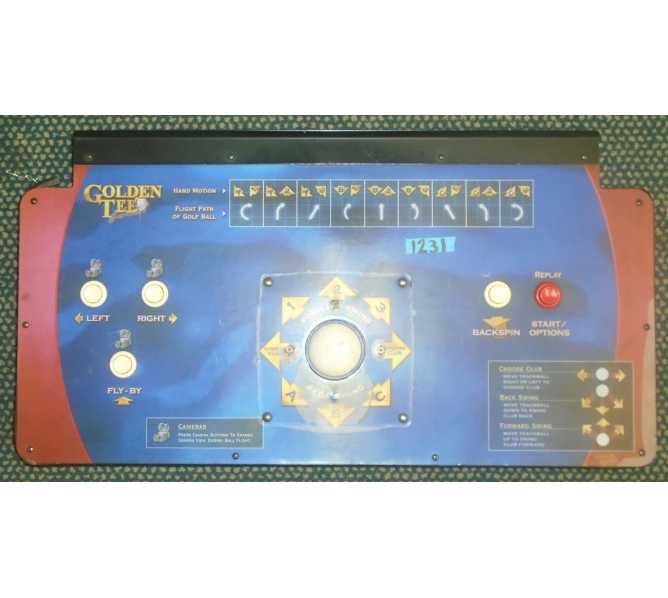 GOLDEN TEE Control Panel Assembly for Arcade Machine Game #1231 for sale 