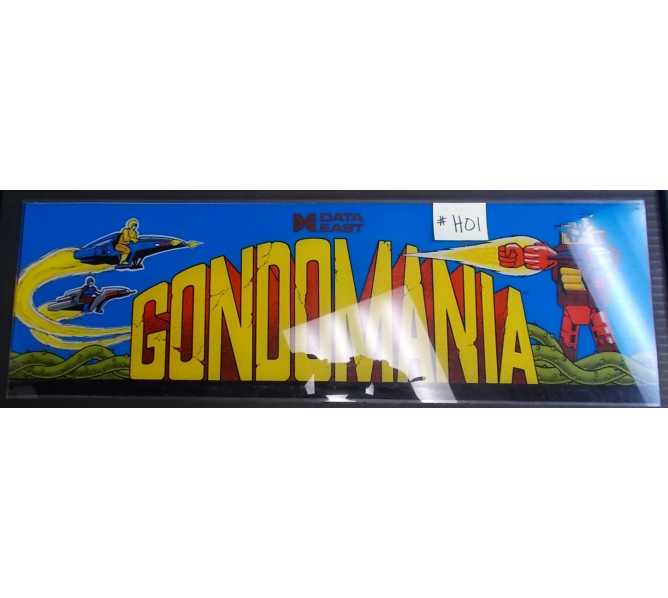 GONDOMANIA Arcade Machine Game Overhead Header for sale by DATA EAST - Great Wall Art Too - FREE SHIPPING!