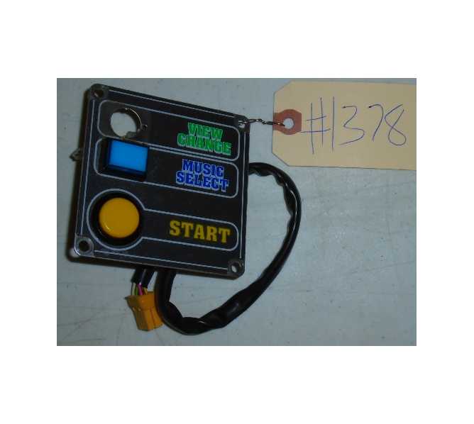 SEGA HARLEY DAVIDSON & L.A. RIDERS Arcade Machine Game GAS TANK BUTTON PANEL #1378 for sale 