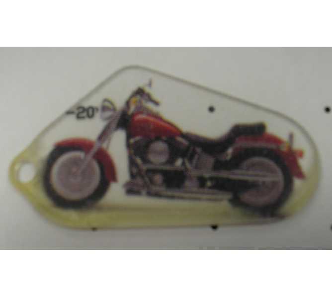 HARLEY DAVIDSON Original Pinball Machine Promotional Key Fob Keychain Plastic - Stern