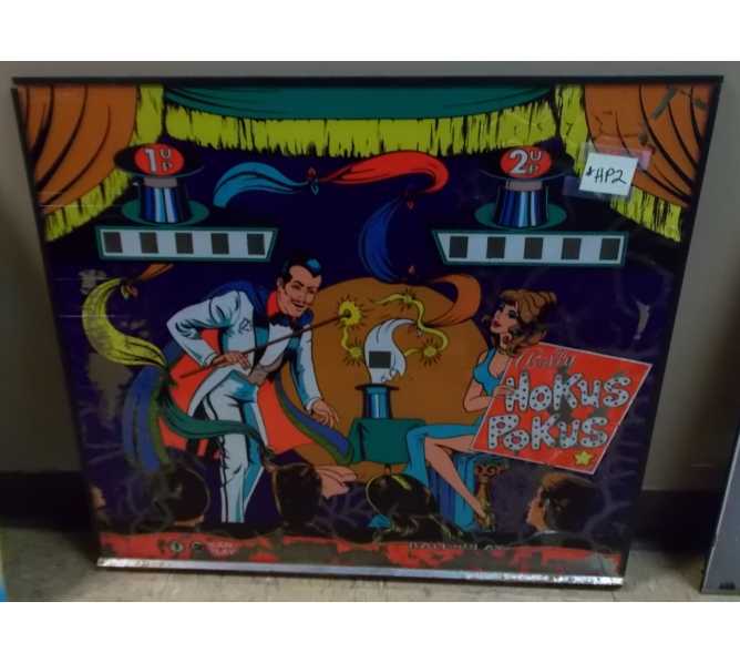 HOKUS POKUS Pinball Machine Game Backglass Backbox Artwork - #HP2 by BALLY  