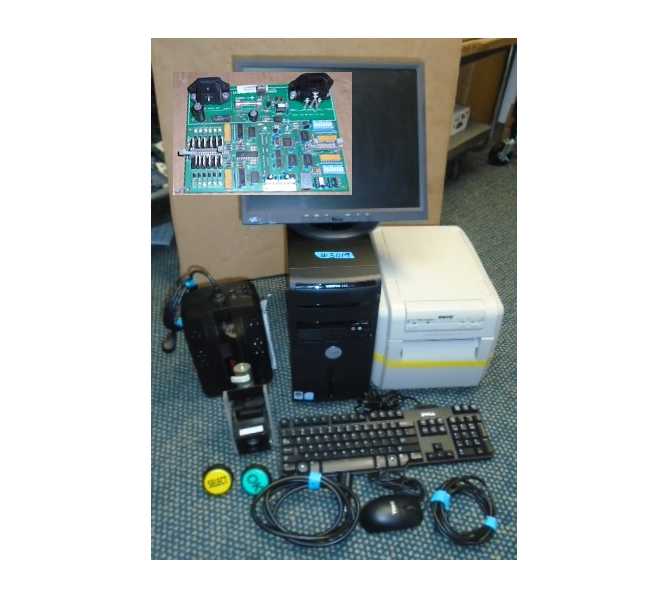SMART INDUSTRIES HOLLYWOOD PHOTO Arcade Machine COMPLETE CONTENTS SET-UP #3019  