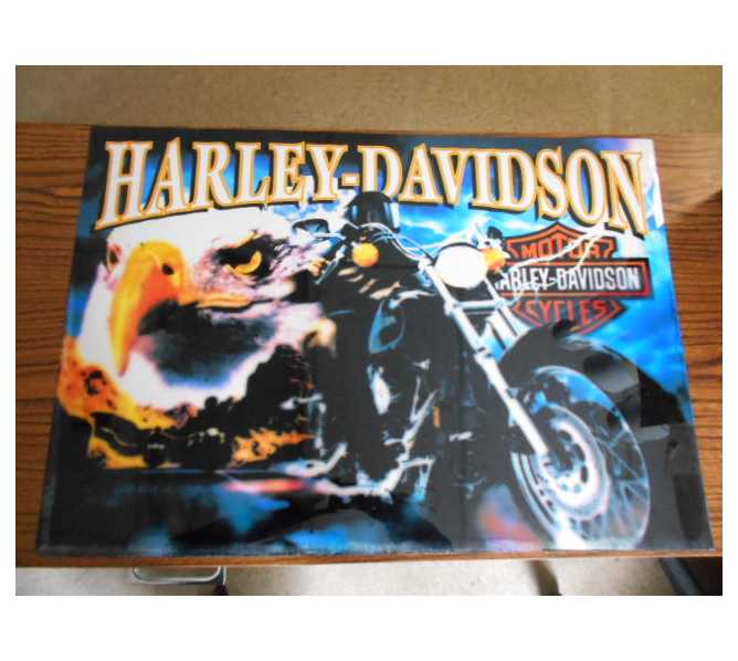 HARLEY DAVIDSON 1st Edition Pinball Machine Game Translite Backbox Artwork