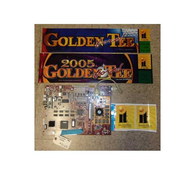 IT GOLDEN TEE 2005 Arcade Machine Game PCB Printed Circuit Board with VARIOUS HEADERS #5123 for sale