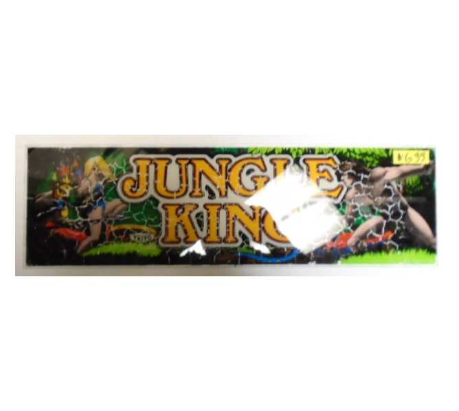 JUNGLE KING Arcade Machine Game Overhead Header GLASS for sale #G33 by TAITO  