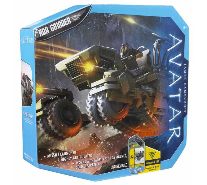 James Cameron's AVATAR RDA GRINDER Collectible Vehicle toy #R2312 for sale 