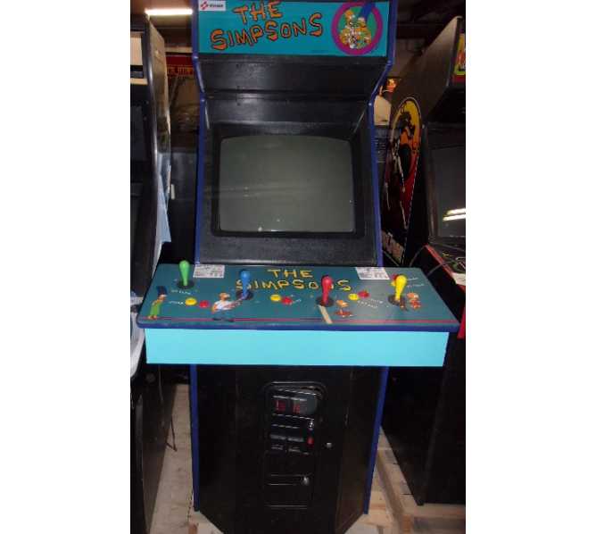 Konami The Simpsons 4 Player Arcade Machine Game For Sale Coin