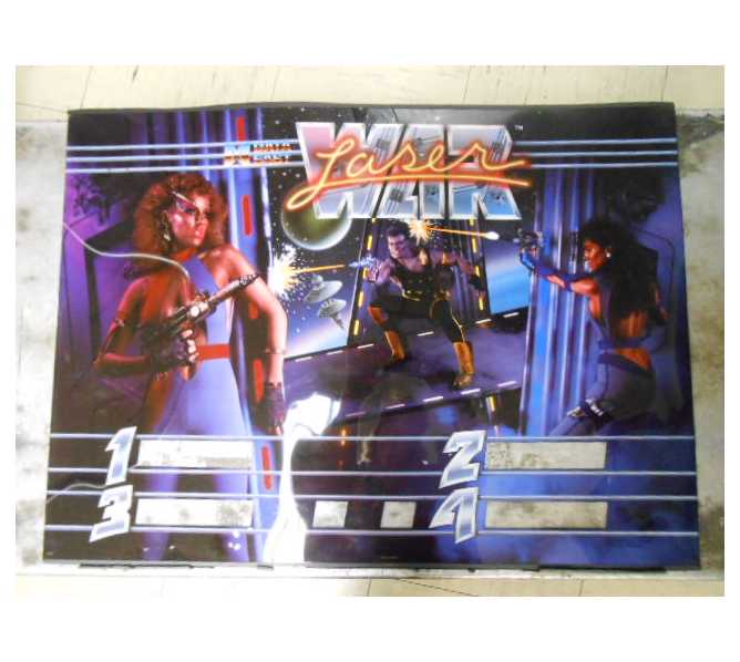 LASER WAR Pinball Machine Game Translite Backbox Artwork