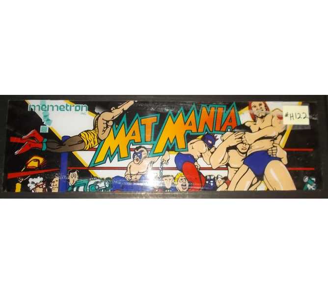 MAT MANIA Arcade Machine Game Overhead Marquee Header for sale #H122 by TAITO 